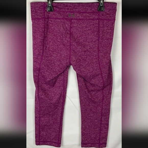 Under Armour Workout Capri Leggings Pink Heather Women’s Size S Stretch - Picture 2 of 2